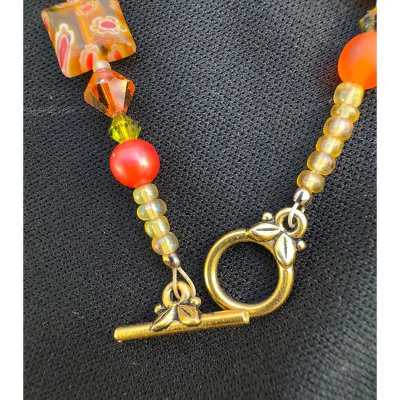 Vintage Millefiori Glass Bracelet - Picture 5 of 6